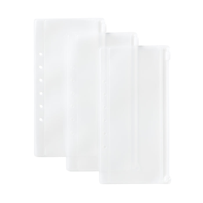 Bolsa Case Muji Clear Pocket Refill 3pcs Set for Passport Masculino Pretas | VY1K6D74S