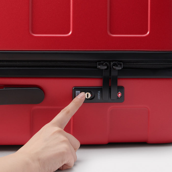Bolsa De Bagagem Muji Adjustable Handle Hard Shell 75L Feminino Vermelhas | ZF8O0M07N