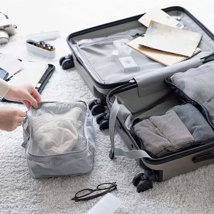 Bolsa Higiene Muji Polyester Gusset Feminino Pretas | RN1V4F52D