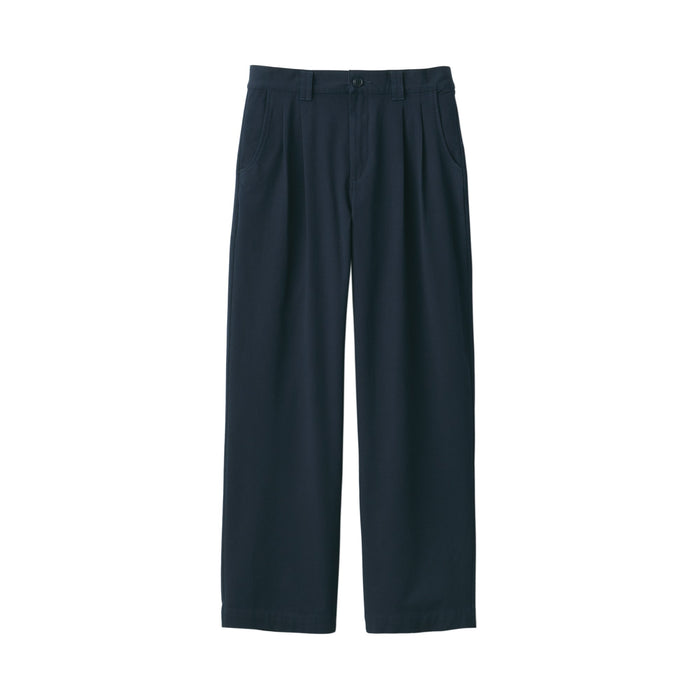 Calças Muji 4-Way Stretch Chino Darted Wide Feminino Azul Marinho | GB2N3G17V