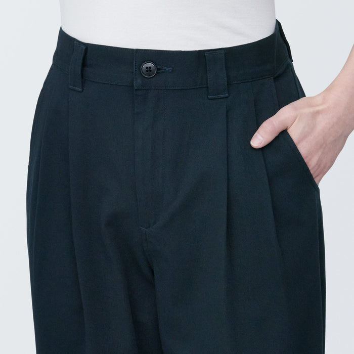 Calças Muji 4-Way Stretch Chino Darted Wide Feminino Azul Marinho | GB2N3G17V