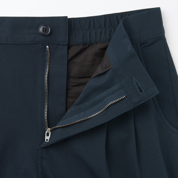 Calças Muji 4-Way Stretch Chino Darted Wide Feminino Azul Marinho | GB2N3G17V