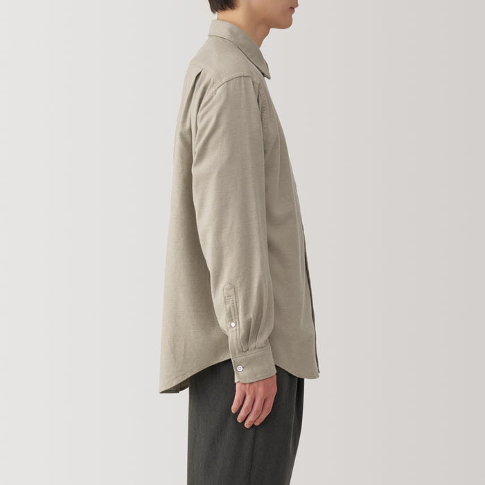 Camisas Muji Flannel Long Sleeve Masculino Bege | PM3Z8T34O