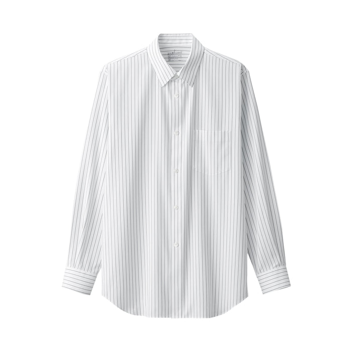 Camisas Muji Non-Iron Button Down Striped Masculino Branco | SU7V5Y69D