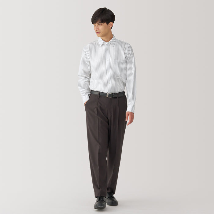Camisas Muji Non-Iron Button Down Striped Masculino Branco | SU7V5Y69D