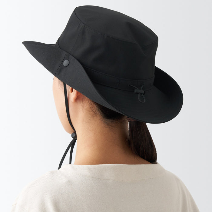 Chapeus Muji Water Repellent Sealing Taped Safari Feminino Pretas | AE4Y0R81V