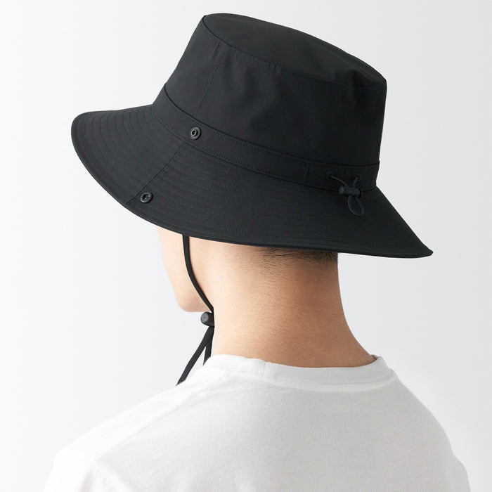 Chapeus Muji Water Repellent Sealing Taped Safari Feminino Pretas | AE4Y0R81V