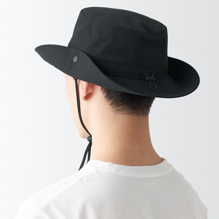 Chapeus Muji Water Repellent Sealing Taped Safari Feminino Pretas | AE4Y0R81V