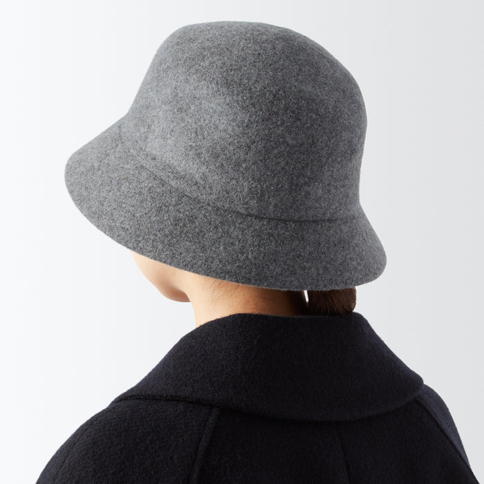 Chapéu De Balde Muji Wool Feminino Cinzentas | OP8D3I96H
