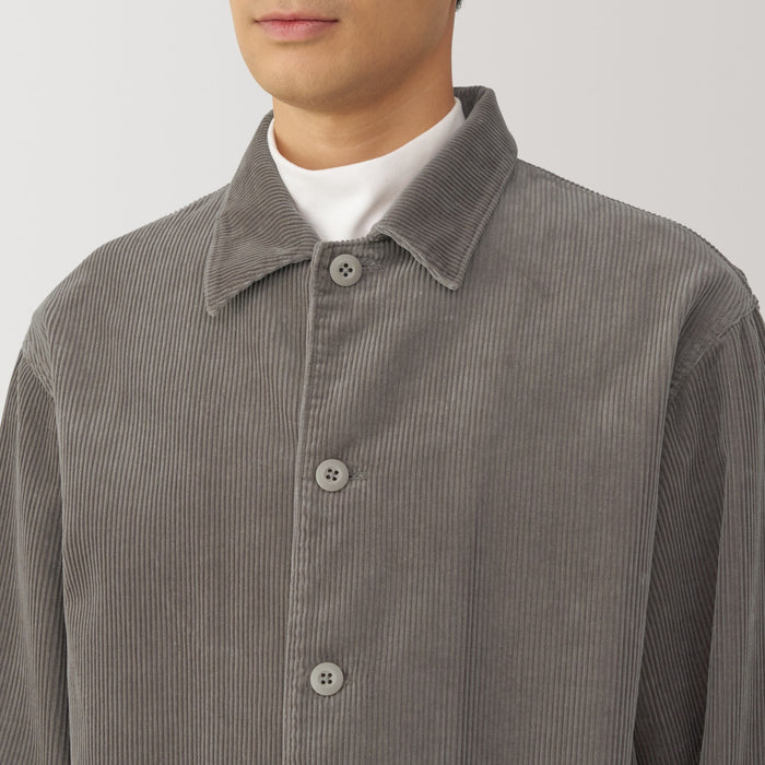 Jaquetas Muji Kapok Blend Corduroy Masculino Cinzentas | YP7F2Z13C