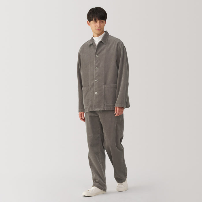 Jaquetas Muji Kapok Blend Corduroy Masculino Cinzentas | YP7F2Z13C