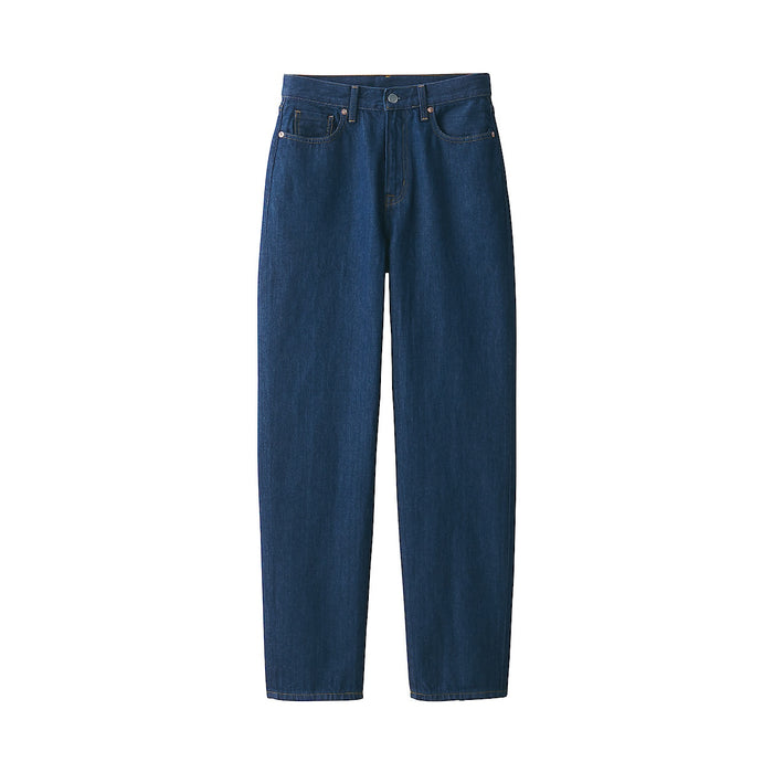 Jeans Muji Denim Regular Feminino Azul Marinho | BI3S3Y19Z