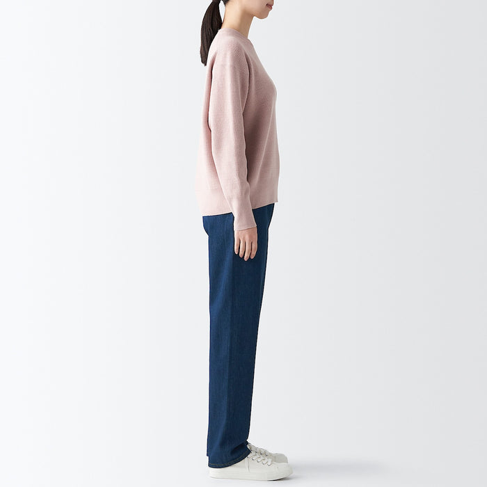 Jeans Muji Denim Regular Feminino Azul Marinho | BI3S3Y19Z