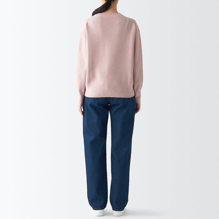 Jeans Muji Denim Regular Feminino Azul Marinho | BI3S3Y19Z