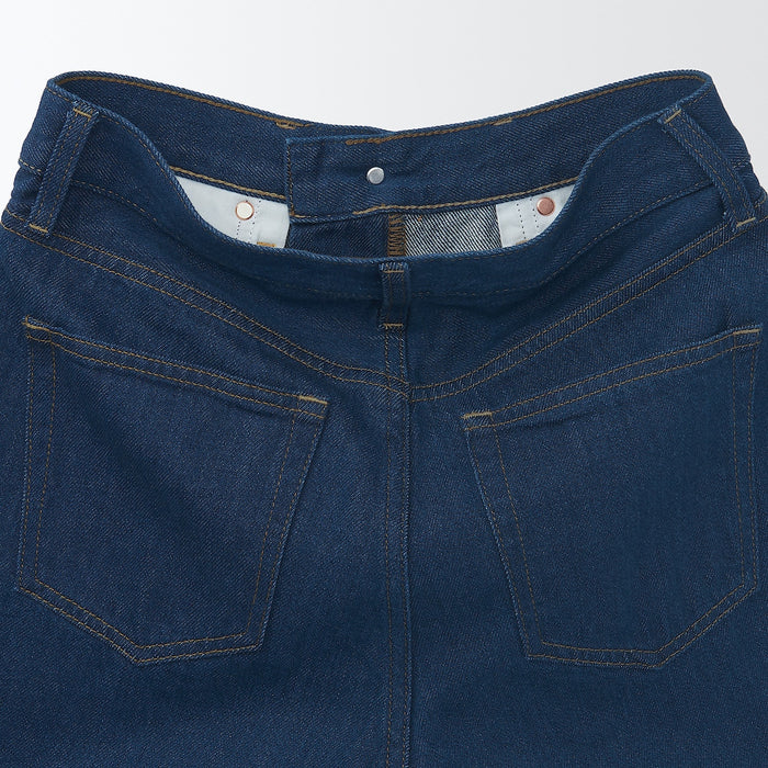 Jeans Muji Denim Regular Feminino Azul Marinho | BI3S3Y19Z