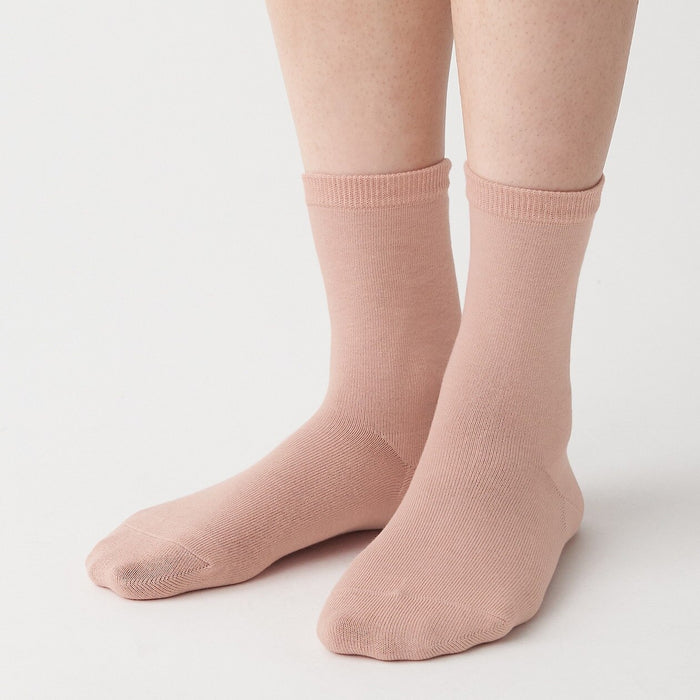 Meias Muji Right Angle 3 Layer Loose Top Feminino Rosa | PP6E1N18S