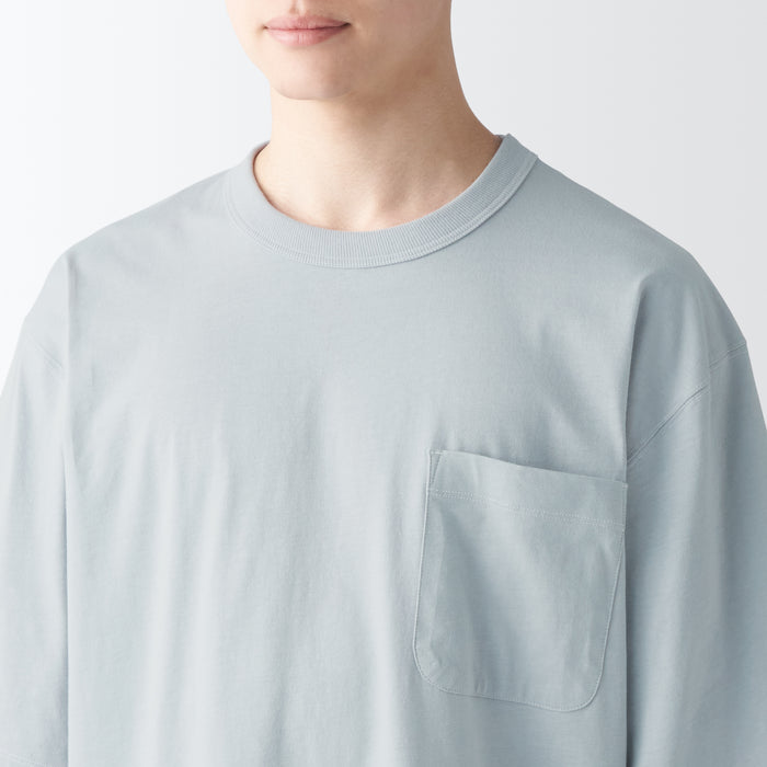 Pijamas Muji Moisture-Wicking Cotton Short Sleeve Loungewear Masculino Cinzentas | TX0A4N21O