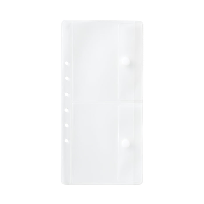Portador De Passaporte Muji Clear Pocket Divider Refill Feminino Branco | HQ5G6C58V