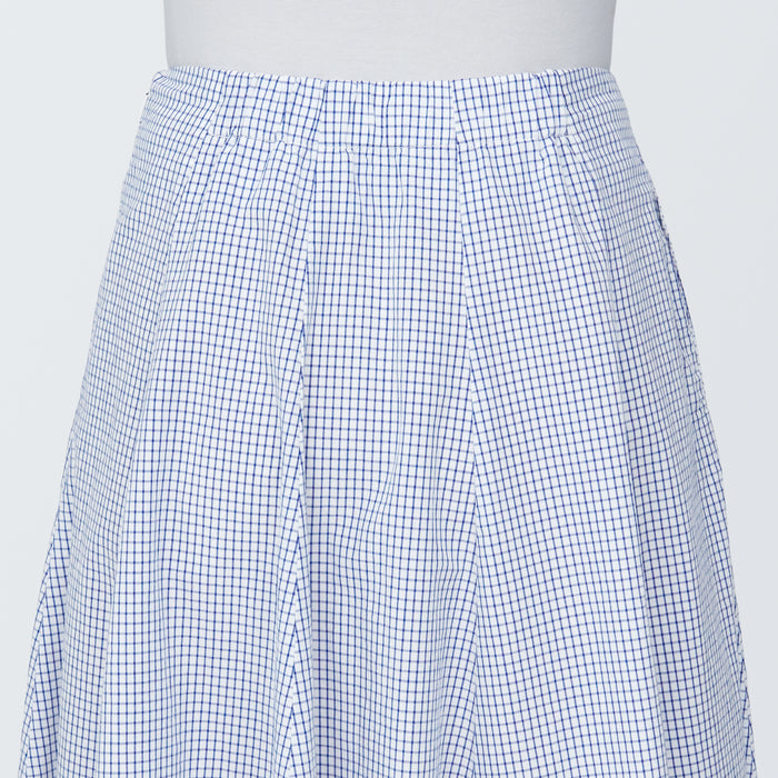 Saias Muji Cool Touch Broadcloth Patterned Flared Feminino Azuis | KK7L2M71R