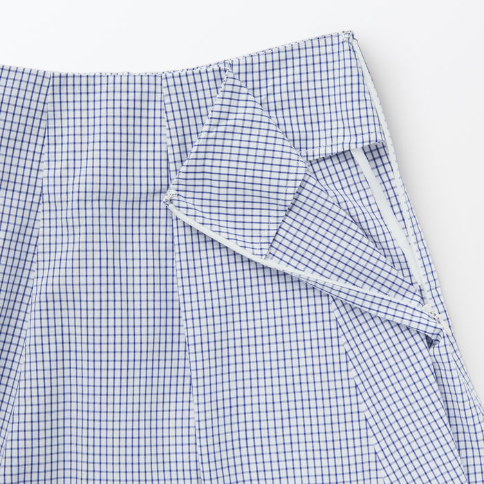 Saias Muji Cool Touch Broadcloth Patterned Flared Feminino Azuis | KK7L2M71R