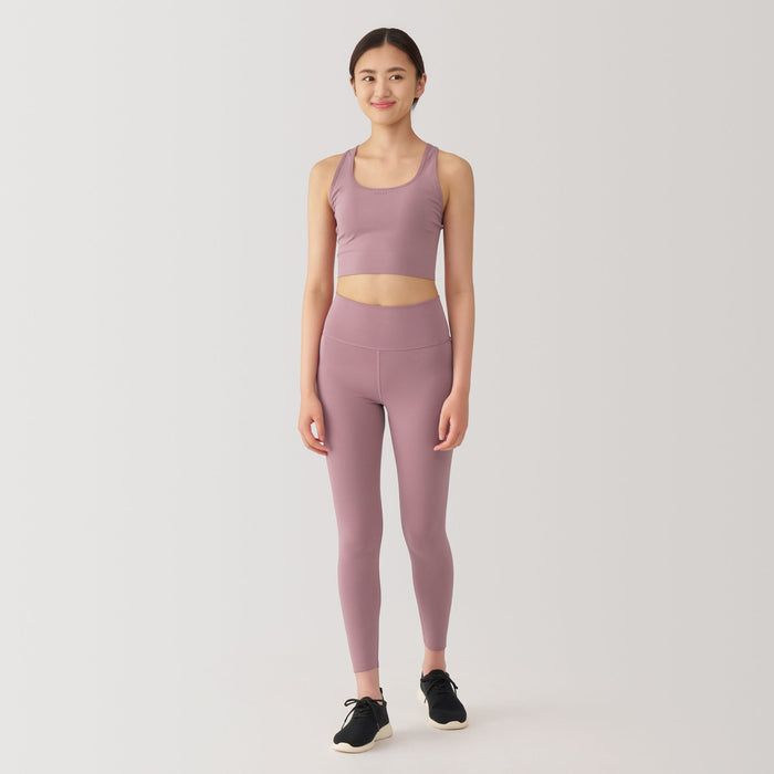 Sutiã Esportivo Muji Quick Dry Half Top Feminino Rosa | XQ7I1O00F