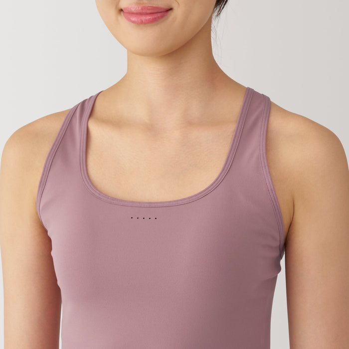 Sutiã Esportivo Muji Quick Dry Half Top Feminino Rosa | XQ7I1O00F